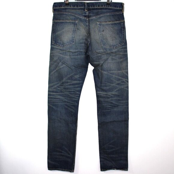 RRL Double RL Mens 36 x 34 Japanese Selvedge Distressed High Slim Jeans NEW K535 - Picture 7 of 13